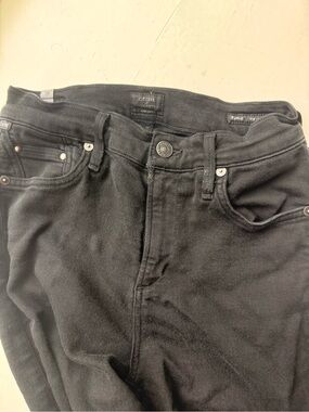Citizens Of Humanity Black Slim High-Rise Jeans